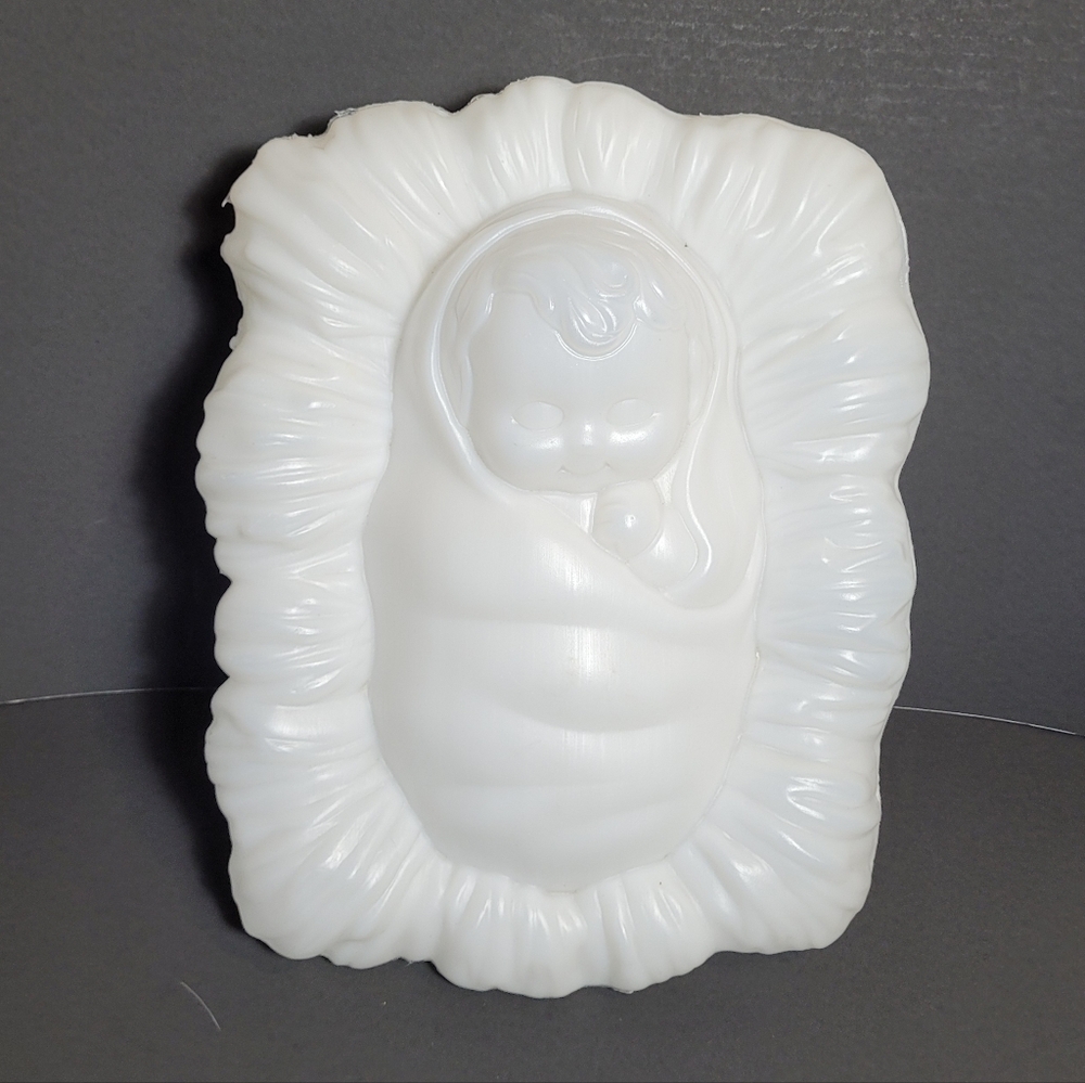 Baby Jesus Vintage Blow Mold Christmas Nativty General Foam Plastics USA Made